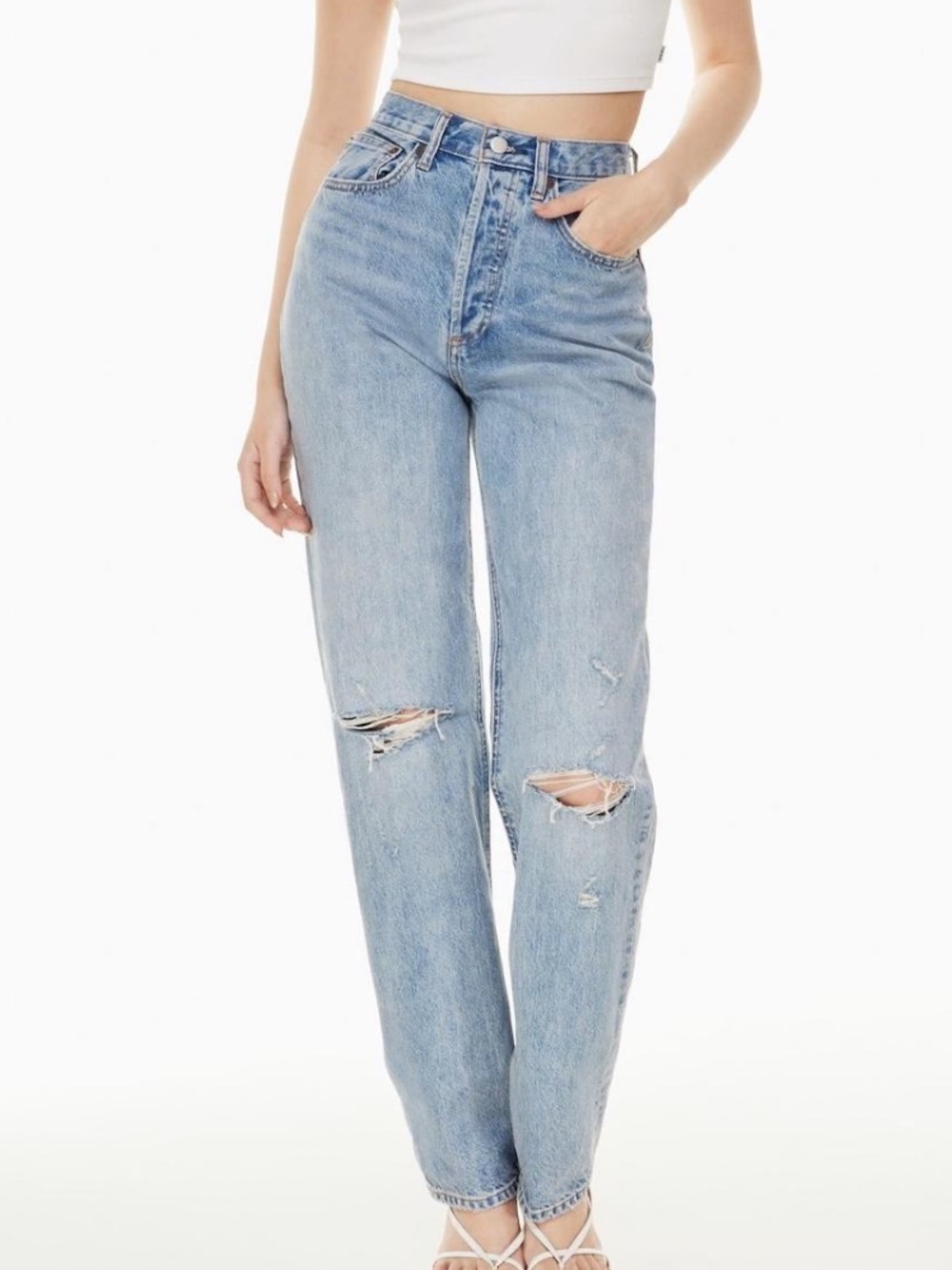 Aritzia Denim Forum The Joni High-Rise Straight-Leg Loose Jeans
Size 24 - Picture 9 of 9